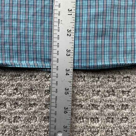 Eddie Bauer Shirt Men Large Tall LT Plaid Button Down Wrinkle Resistant Preppy - Picture 8 of 8